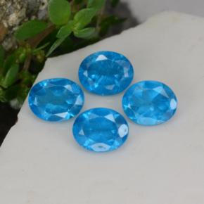Achetez naturel 1.52ct Bleu Apatite gems, Coupe ovale, En provenance Madagascar chez GemSelect. En stock, livraison internationale!