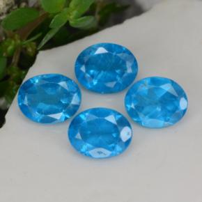 Achetez naturel 1.52ct Bleu Apatite gems, Coupe ovale, En provenance Madagascar chez GemSelect. En stock, livraison internationale!