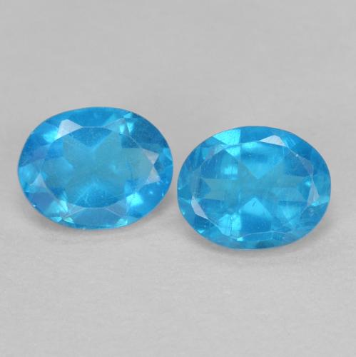 Achetez naturel 0,72ct bleue apatite gems, coupe ovale, en provenance madagascar chez gemselect. en stock, livraison internationale!