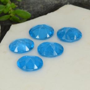Achetez naturel 1.66ct Bleu intense Apatite gems, Coupe ovale, En provenance Madagascar chez GemSelect. En stock, livraison internationale!