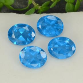 Achetez naturel 1.44ct Bleu intense Apatite gems, Coupe ovale, En provenance Madagascar chez GemSelect. En stock, livraison internationale!