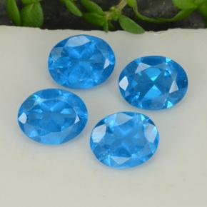 Achetez naturel 1.44ct Bleu intense Apatite gems, Coupe ovale, En provenance Madagascar chez GemSelect. En stock, livraison internationale!
