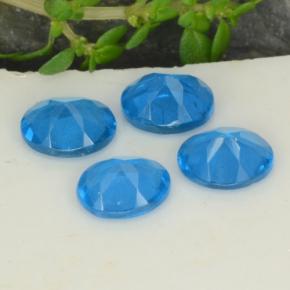 Achetez naturel 1.44ct Bleu intense Apatite gems, Coupe ovale, En provenance Madagascar chez GemSelect. En stock, livraison internationale!