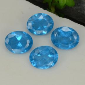 Achetez naturel 1.34ct Bleu intense Apatite gems, Coupe ovale, En provenance Madagascar chez GemSelect. En stock, livraison internationale!