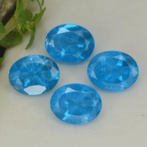 Achetez naturel 1,60ct bleue apatite gems, coupe ovale, en provenance madagascar chez gemselect. en stock, livraison internationale!