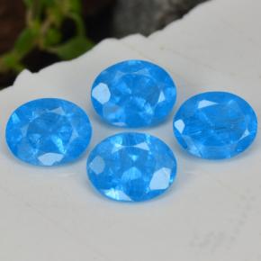Achetez naturel 1,40ct bleue apatite gems, coupe ovale, en provenance madagascar chez gemselect. en stock, livraison internationale!