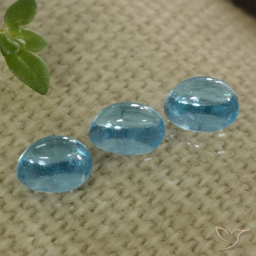 1.32ctw Naturel Bleu vert moyen-léger Apatite, ovale, Transparent