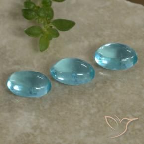 Achetez naturel 1,32ct bleue apatite gems, coupe ovale, en provenance madagascar chez gemselect. en stock, livraison internationale!