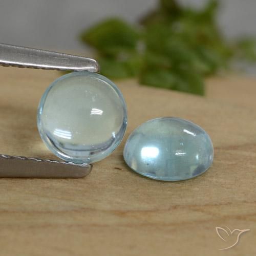 1.07ctw Naturel Sarcelle léger Apatite, Tour, Transparent