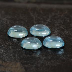 Achetez naturel 1.26ct Bleu aquatique Apatite gems, Coupe ovale, En provenance Madagascar chez GemSelect. En stock, livraison internationale!