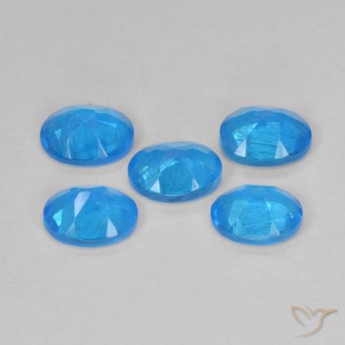 Achetez naturel 1,82ct bleue apatite gems, coupe ovale, en provenance madagascar chez gemselect. en stock, livraison internationale!