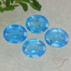 Shop natural 1.32ct Bleu moyen Apatite gems, ovale, from Madagascar at GemSelect. In stock, global shipping!