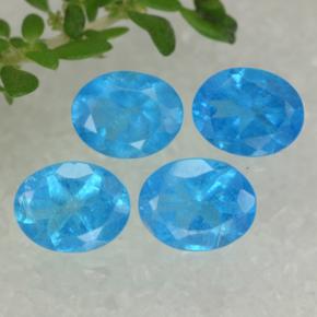 Achetez naturel 1.43ct Bleu Apatite gems, Coupe ovale, En provenance Madagascar chez GemSelect. En stock, livraison internationale!