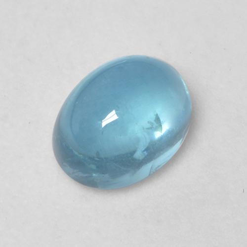 Apatite Bleu clair naturelle Coupe ovale, 1.10 ct, Transparent