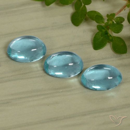 1.49ctw Naturel Bleu verdâtre léger Apatite, ovale, Transparent