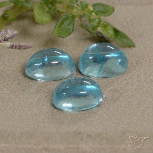 1.79ctw Naturel Bleu verdâtre léger Apatite, ovale, Transparent