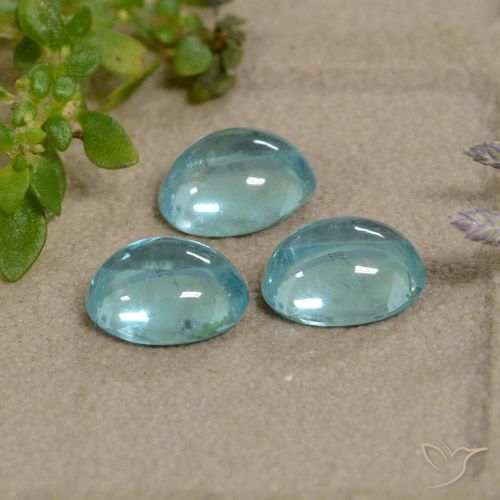 1.96ctw Naturel Bleu verdâtre léger Apatite, ovale, Transparent