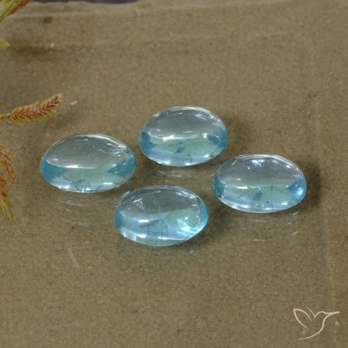 2.02ctw Naturel Bleu verdâtre léger Apatite, ovale, Transparent