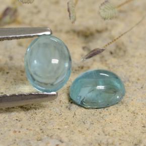 Achetez naturel 1.31ct Bleu Apatite gems, Coupe ovale, En provenance Madagascar chez GemSelect. En stock, livraison internationale!