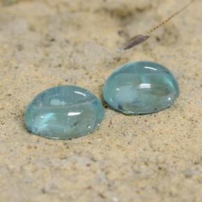 Achetez naturel 1.31ct Bleu Apatite gems, Coupe ovale, En provenance Madagascar chez GemSelect. En stock, livraison internationale!