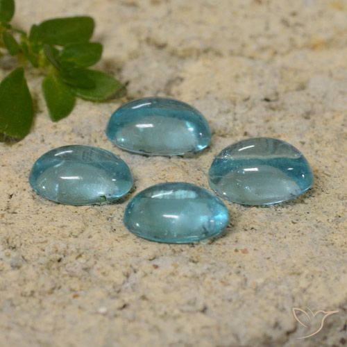 1.87ctw Naturel Ton sarcelle Apatite, ovale, Transparent