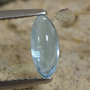 Apatite sarcelle léger naturelle marquise, 0,75 ct, transparent
