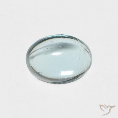 0.87ct Naturel Bleu-vert léger Apatite, ovale, Transparent