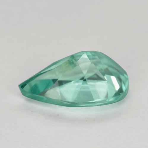 Apatite Vert bleuâtre naturelle En forme de poire, 1.27 ct, VS