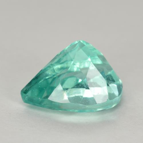 Apatite Sarcelle vif naturelle En forme de poire, 1.30 ct, VS