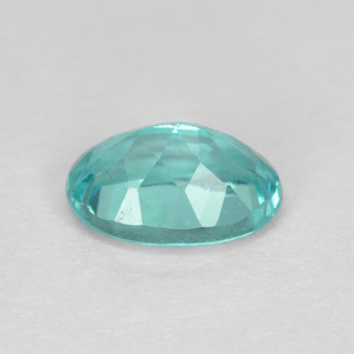 Apatite turquoise naturelle coupe ovale, 0,86 ct, VS