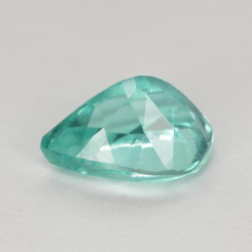 Apatite turquoise naturelle en forme de poire, 1,05 ct, VS