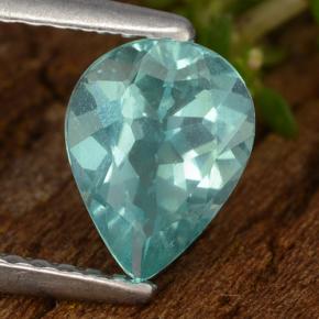 Apatite Sarcelle vif naturelle En forme de poire, 1.09 ct, VS
