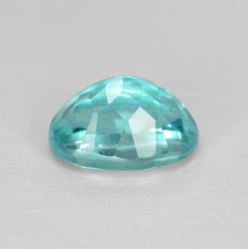 Apatite Bleu électrique naturelle Coupe ovale, 1.03 ct, VS