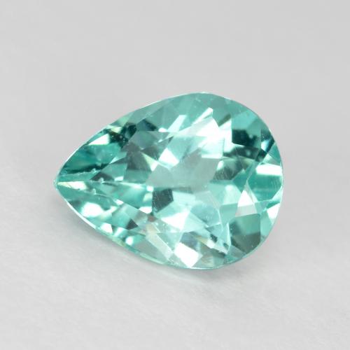 Apatite Vert bleu clair naturelle En forme de poire, 1.08 ct, VS