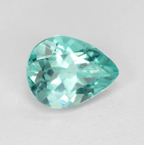 Apatite Vert bleu clair naturelle En forme de poire, 1.08 ct, VS