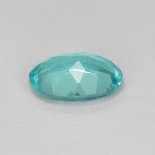 Apatite turquoise naturelle coupe ovale, 0,82 ct, VS
