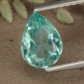 Apatite Bleu vert naturelle En forme de poire, 0.84 ct, VS