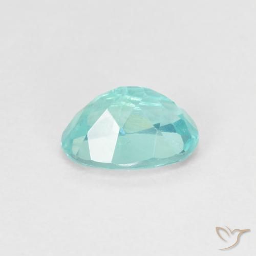 Apatite Sarcelle léger naturelle ovale, 0.78 ct, VS