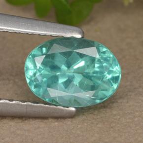 Apatite Vert bleu naturelle Coupe ovale, 0.93 ct, VS