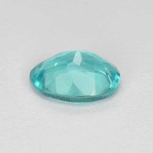 Apatite turquoise naturelle coupe ovale, 0,82 ct, VS