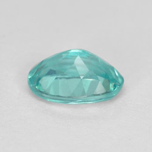 Apatite turquoise naturelle coupe ovale, 0,93 ct, VS