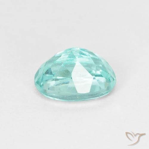 Apatite Bleu vert naturelle ovale, 0.98 ct, VS