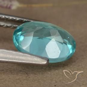 Apatite Bleu vert moyen naturelle Coupe ovale, 1.00 ct, VS