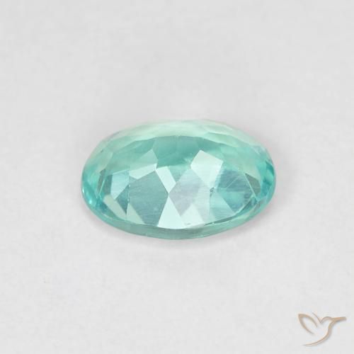 Apatite Sarcelle léger naturelle ovale, 0.83 ct, VS