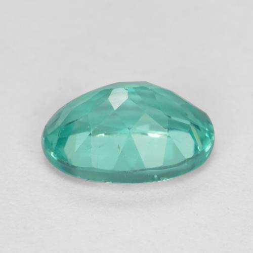 Apatite turquoise naturelle coupe ovale, 0,90 ct, VS