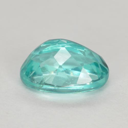 Apatite Vert bleuté moyen naturelle Coupe ovale, 1.03 ct, VS