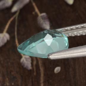 Apatite Vert bleu naturelle En forme de poire, 1.06 ct, VS