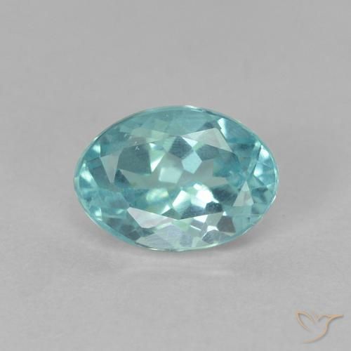 0.91ct Naturel Vert bleuâtre Apatite, ovale, VS