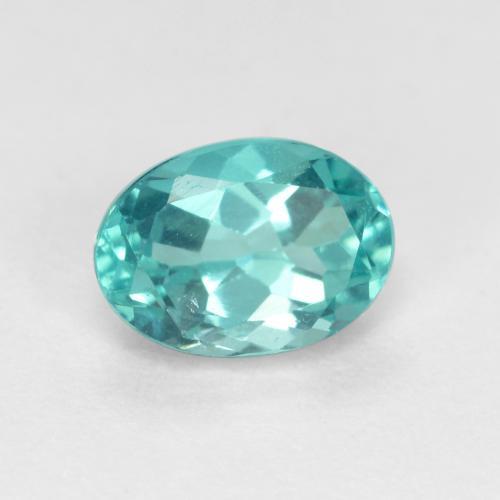 Apatite Bleu vert moyen naturelle Coupe ovale, 0.94 ct, VS