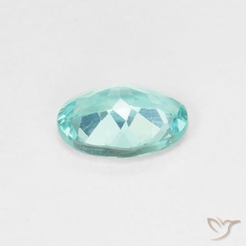 Apatite Vert bleu clair naturelle Coupe ovale, 0.83 ct, VS